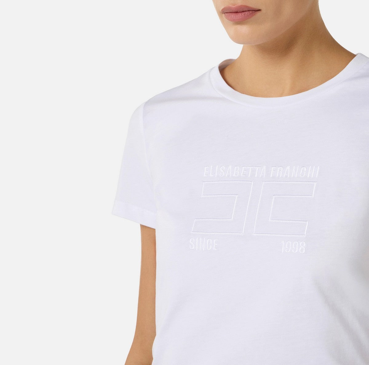 ELISABETTA FRANCHI T-shirt Donna MA71G61E2 270 GESSO