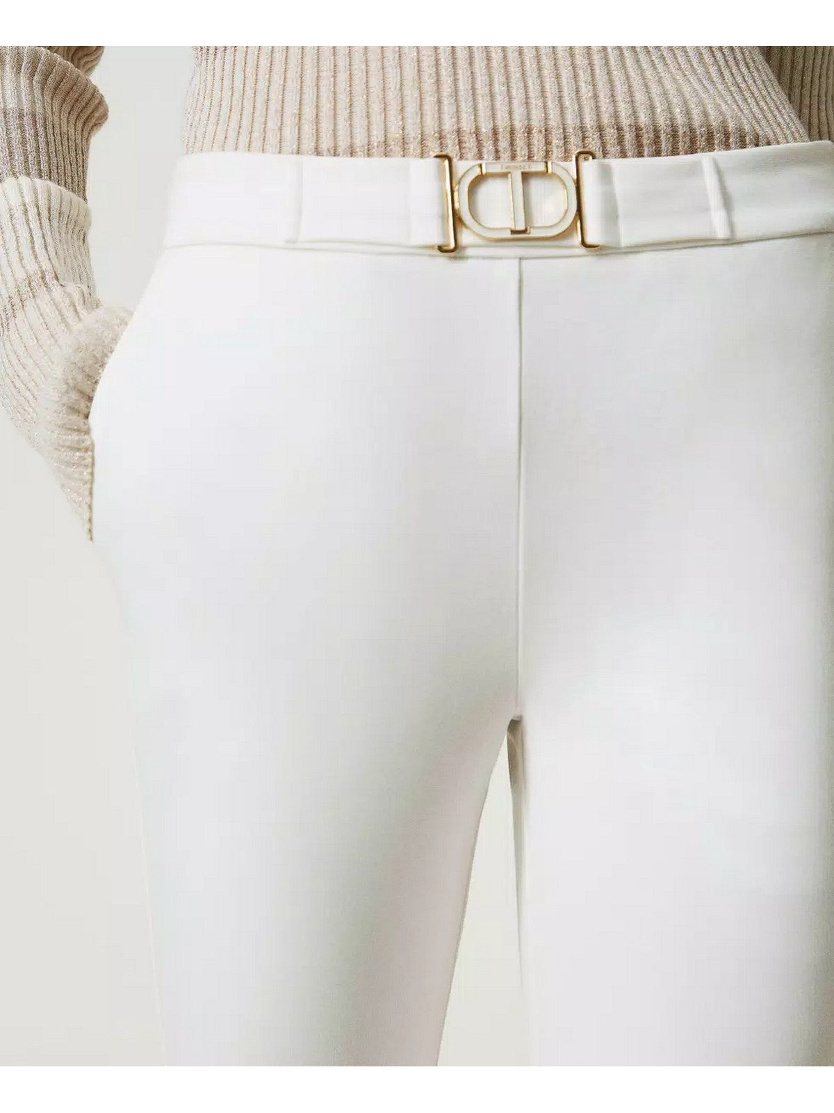 Twinset Pantalone femme 241TP2274 00282 blanc