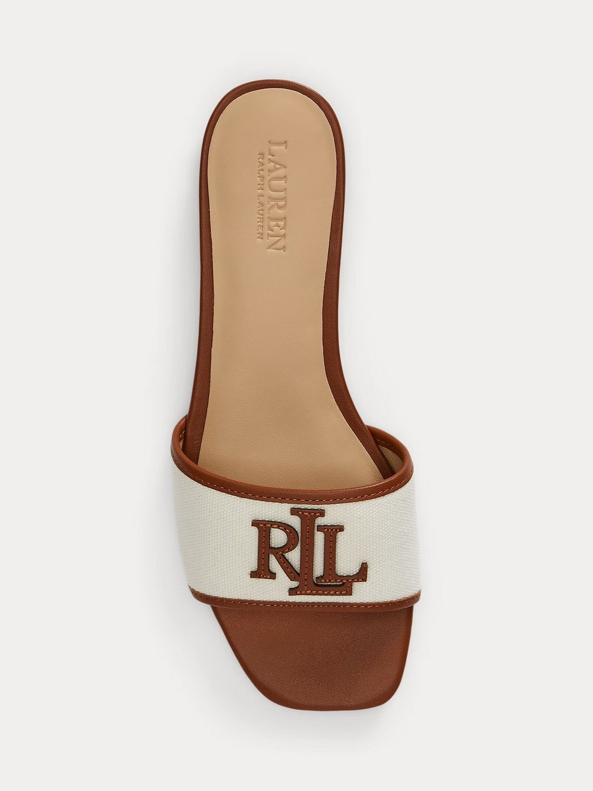 LAUREN RALPH LAUREN Ciabatta Donna EVERLEY SLD2 802P04395 003 NATURAL/LAUREN TAN