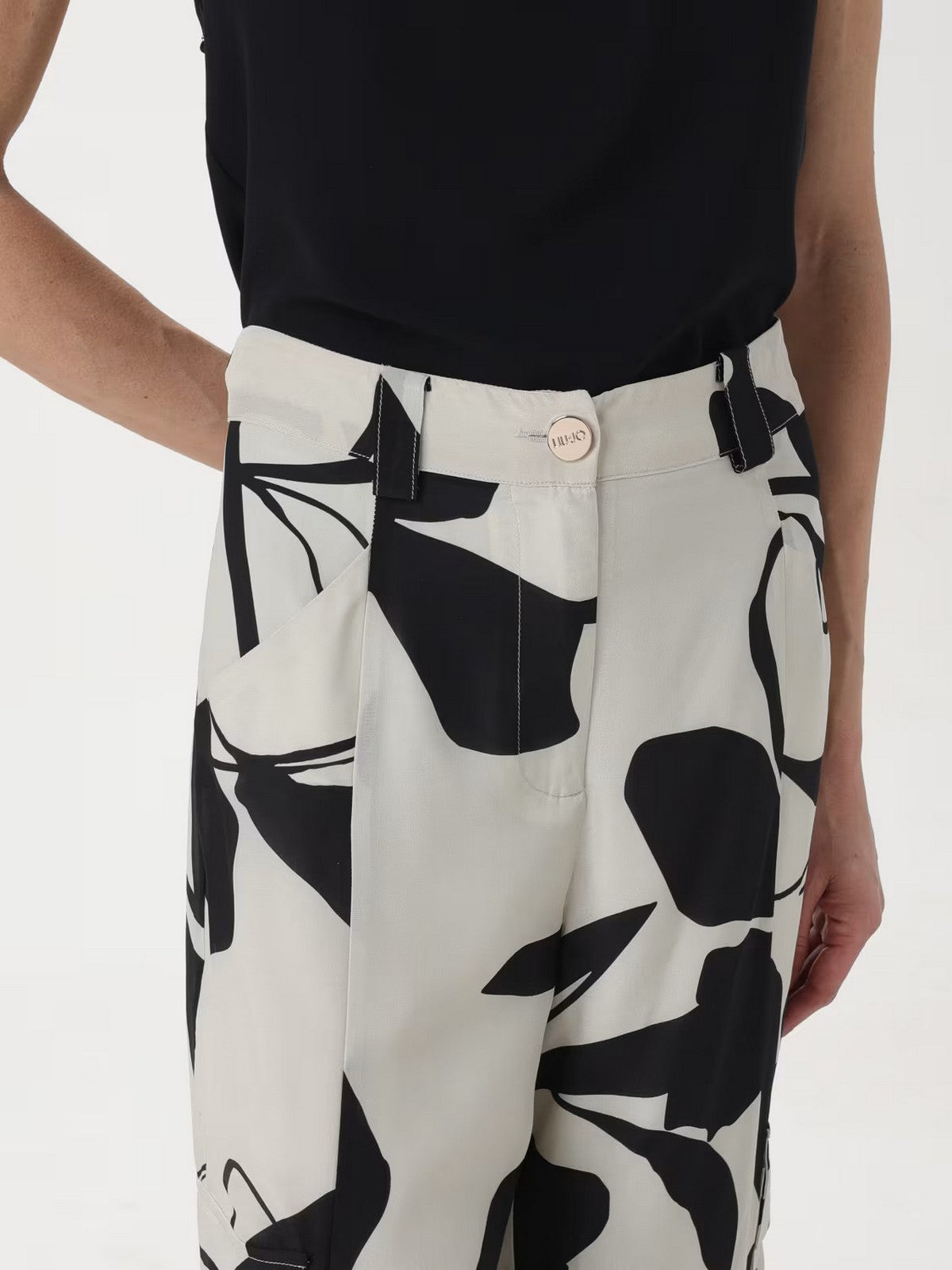 LIU JO BLACK Pantalone Donna CA4197T3598 N9027 Bianco