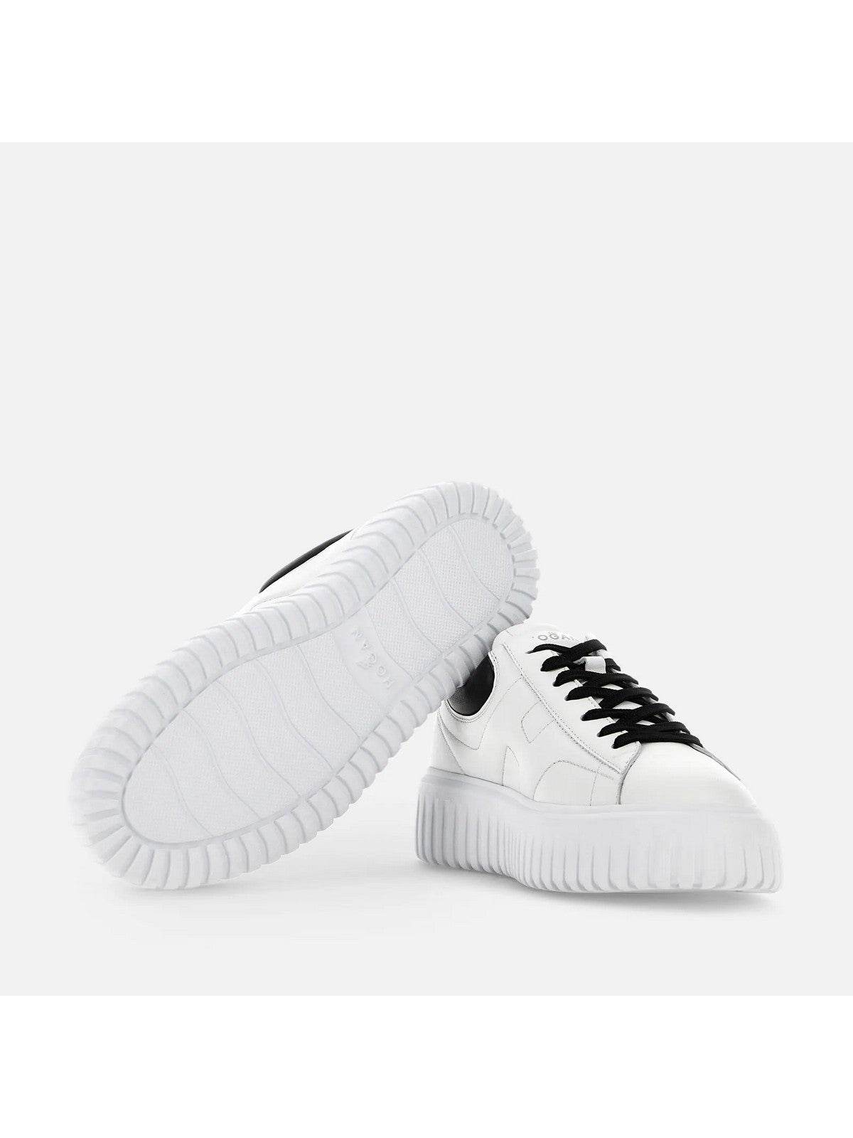 HOGAN Sneaker Uomo H-STRIPES ALLACCIATO H HXM6450FC60LE90001 B001(BIANCO)+B999(NERO)