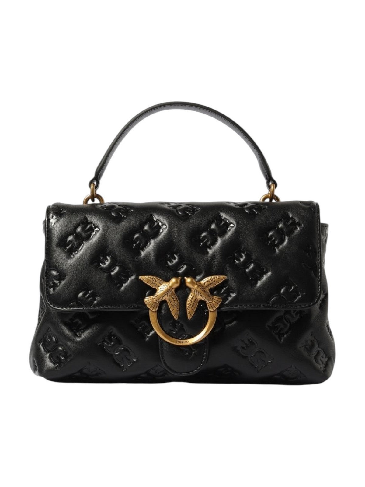 PINKO Borsa Donna LOVE LADY PUFF CLASSIC CL 100043-A2JX Z99Q NERO-ANTIQUE GOLD