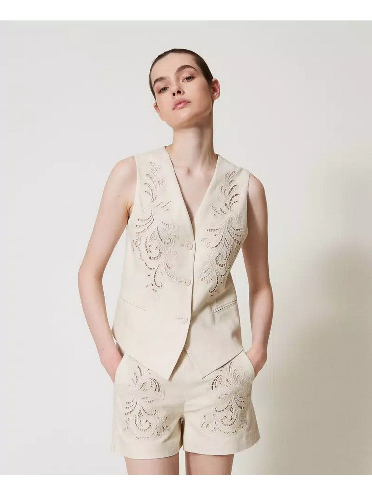 TWINSET Gilet Donna 251TP2161 00059 Beige