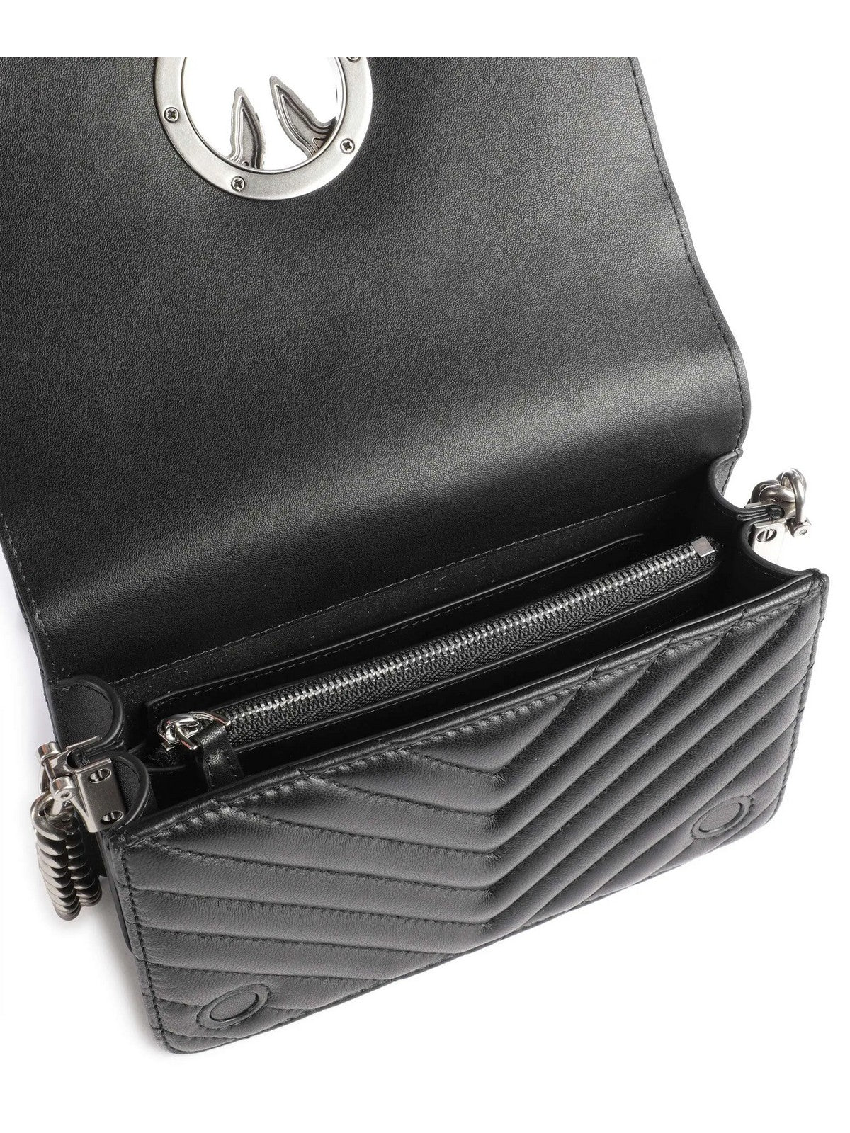 PINKO Borsa Donna Love Click Mini Sheep Nappa Ch 100067-A0GK Z99O Nero gioboutiqueweb