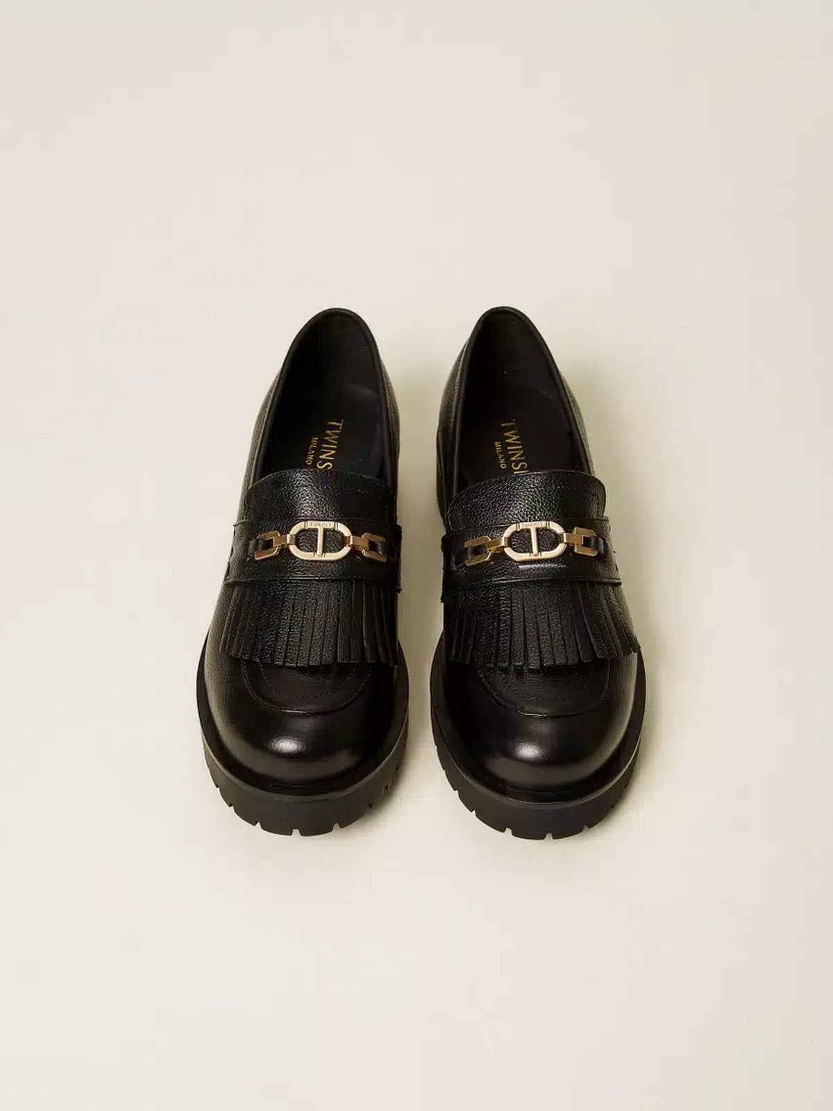 TWINSET Mocassino Donna CHAIN OVAL T 252TCP152 00006 Nero