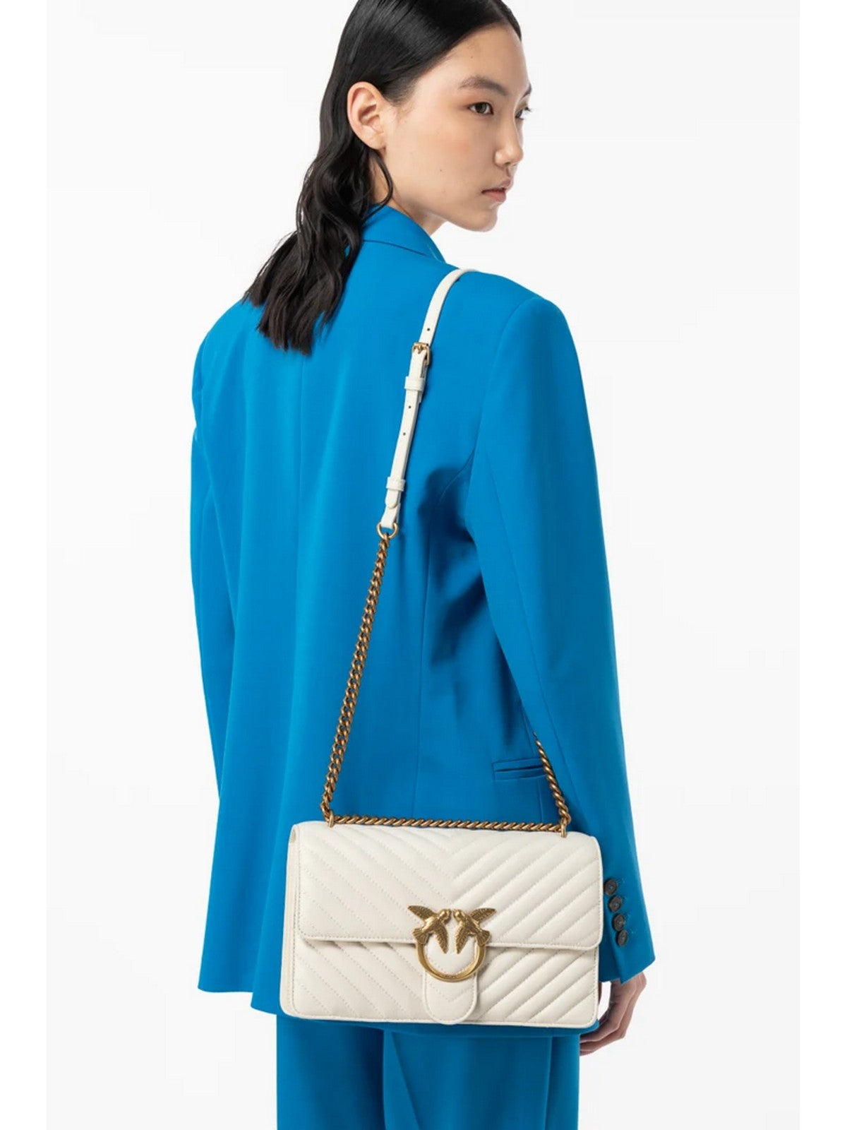 PINKO Borsa Donna Love bag one 100941-A0GK Z14Q Bianco gioboutiqueweb