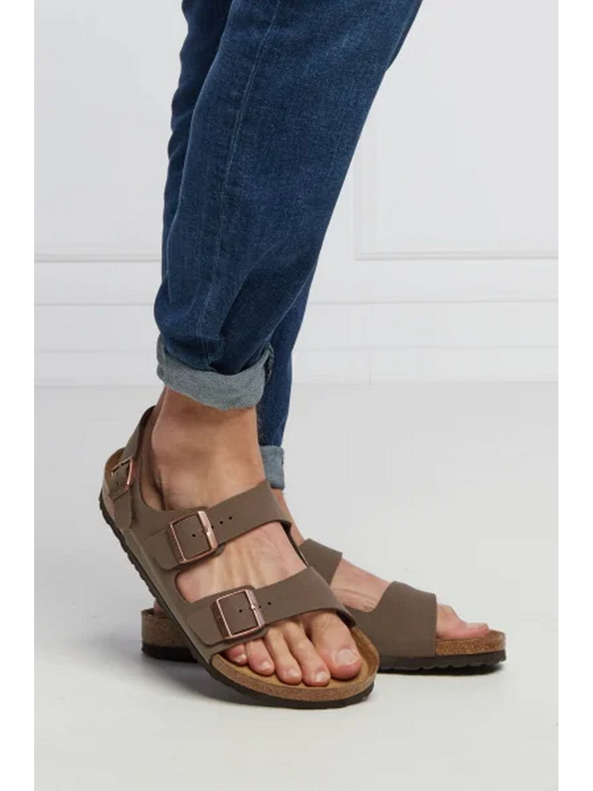 BIRKENSTOCK Sandalo Uomo Milano 634501 Marrone gioboutiqueweb