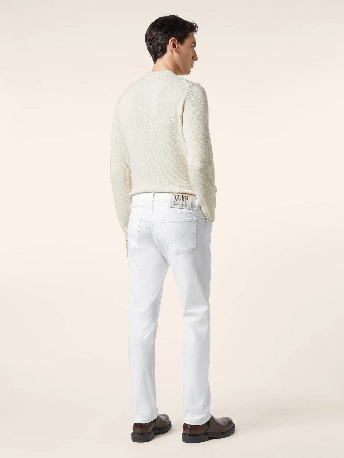 JACOB COHEN Maglione Uomo JUR_SG019 080 X0013 FL A34 CREAM WHITE