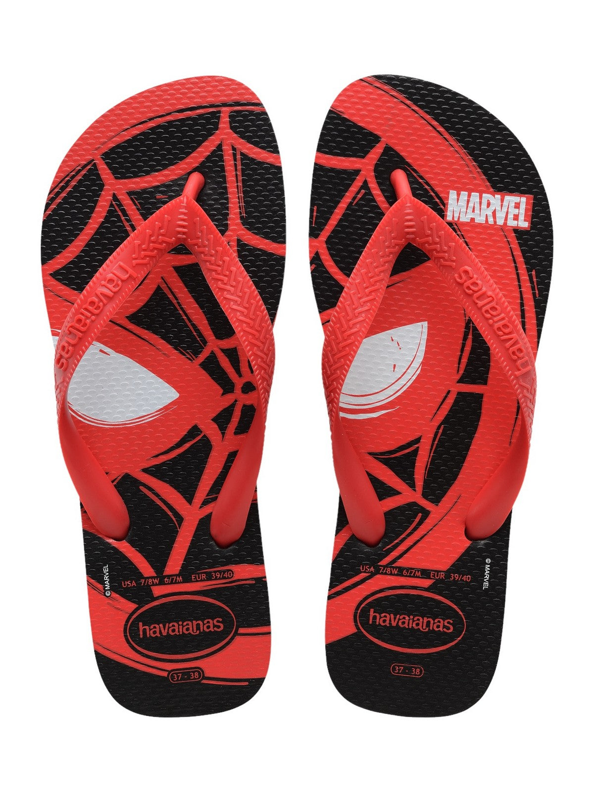 HAVAIANAS Infradito Uomo Hav. Top Marvel Logomania 4146953.9710 Nero gioboutiqueweb