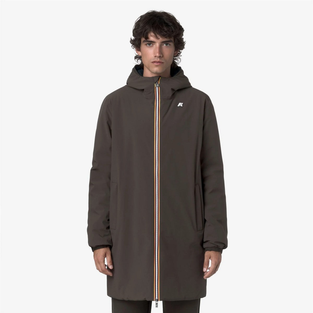 K-WAY Herrenjacke JACOB ST WARM DOUBLE K6128WW B3A Schwarz Oliv - Blau D