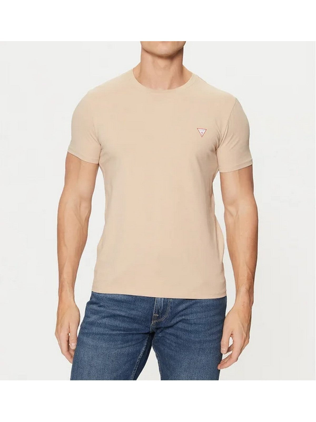 GUESS T-shirt Uomo CN SS CORE TEE STR M2YI24 J1314 G1DR NEUTRAL SAND gioboutiqueweb