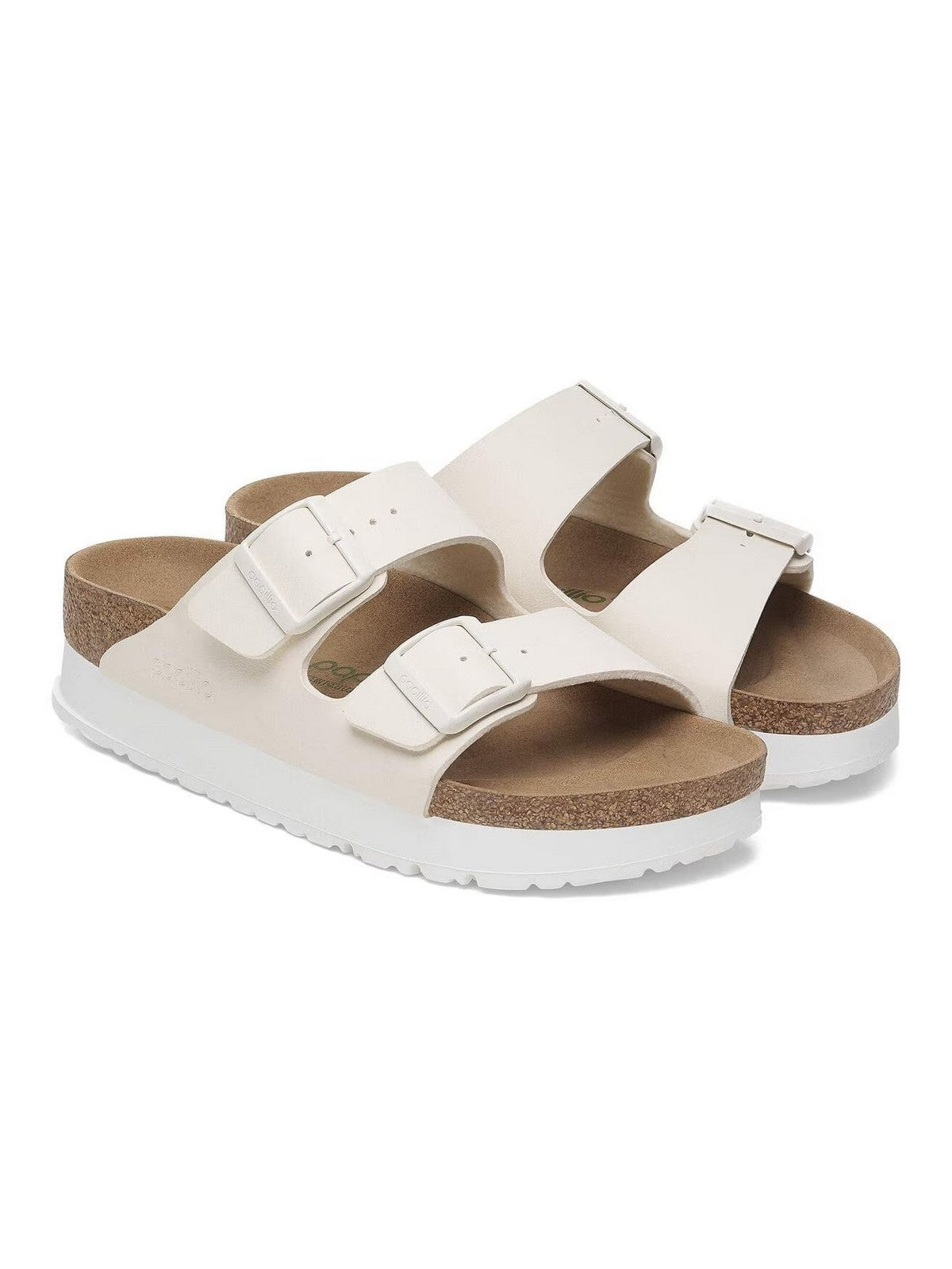 BIRKENSTOCK Sandalo Unisex adulto Arizona Platf eggshell veg, Birko Flor 1029127 EHHSHELL gioboutiqueweb