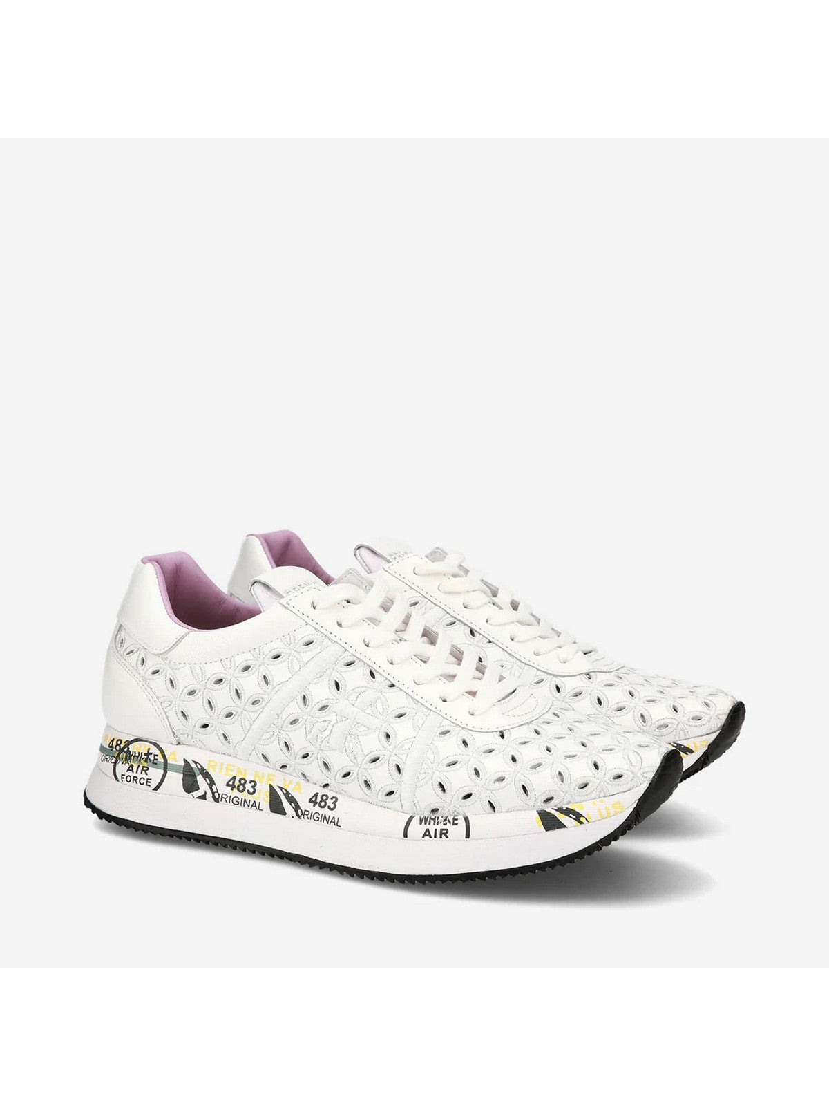 PREMIATA Sneaker Donna CONNY VAR 6749 Bianco gioboutiqueweb
