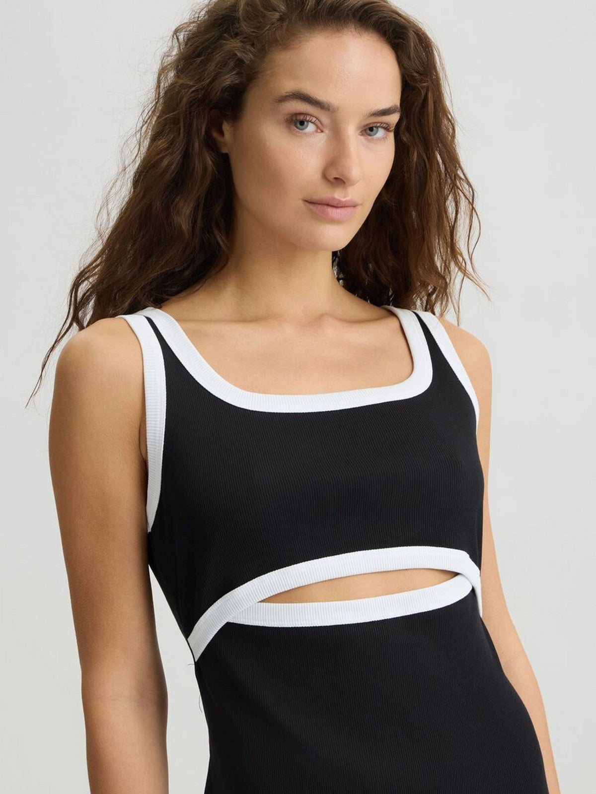 LIU JO BEACHWEAR Abito Donna VA5180J4822 09096 NERO/BIANCO gioboutiqueweb