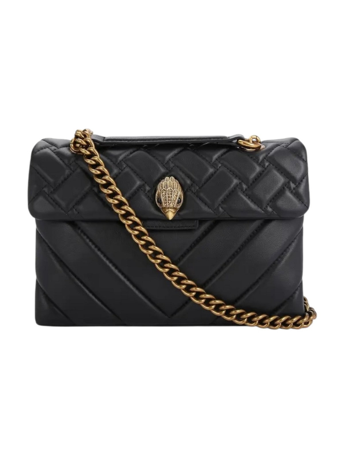 KURT GEIGER Borsa Donna LEATHER KENSINGTON X BAG 1470400109 BLACK BLACK gioboutiqueweb