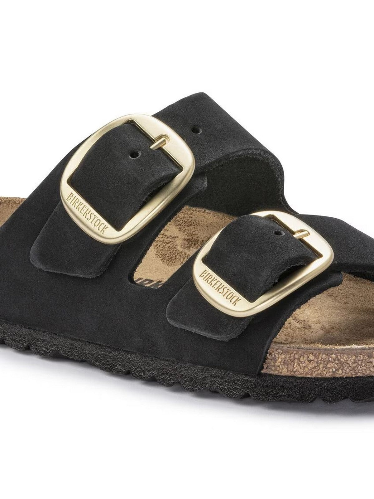 BIRKENSTOCK Sandalo Donna Arizona Big Buckle black, Nubuck Leather 1023290 Nero