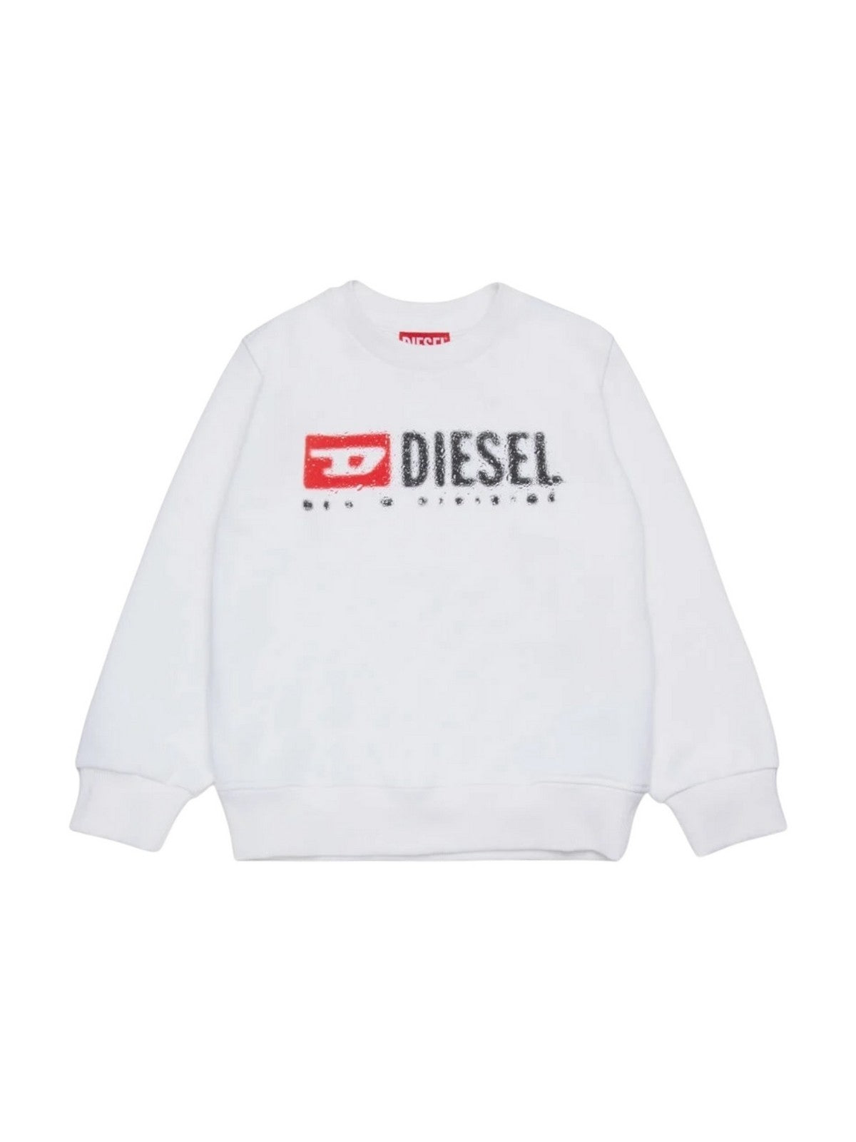 DIESEL Felpa Bambini e ragazzi J02483 KYAZ3 K100 Bianco gioboutiqueweb