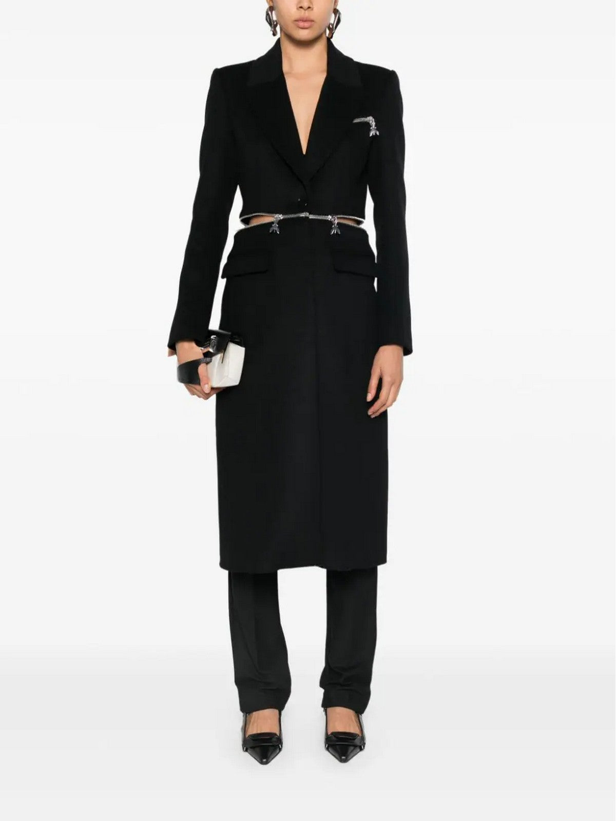 PATRIZIA PEPE Cappotto Donna 2O0166 A171 K103 Nero gioboutiqueweb