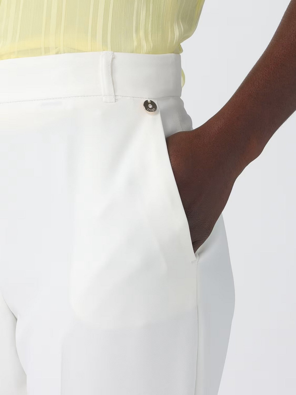 LIU JO BLACK Pantalone Donna CA6005T2200 X0727 Dirty white