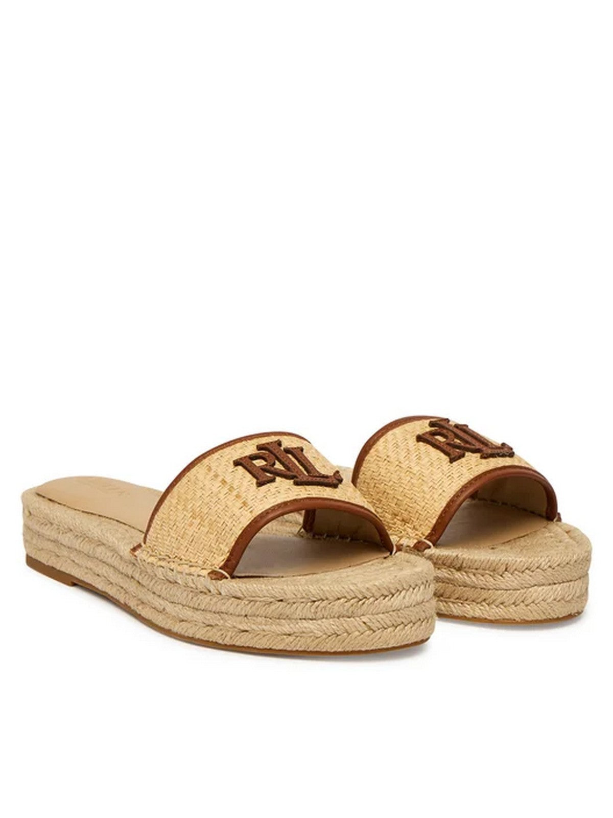 LAUREN RALPH LAUREN Ciabatta Donna 802P06398 003 NATURAL/LAUREN TAN