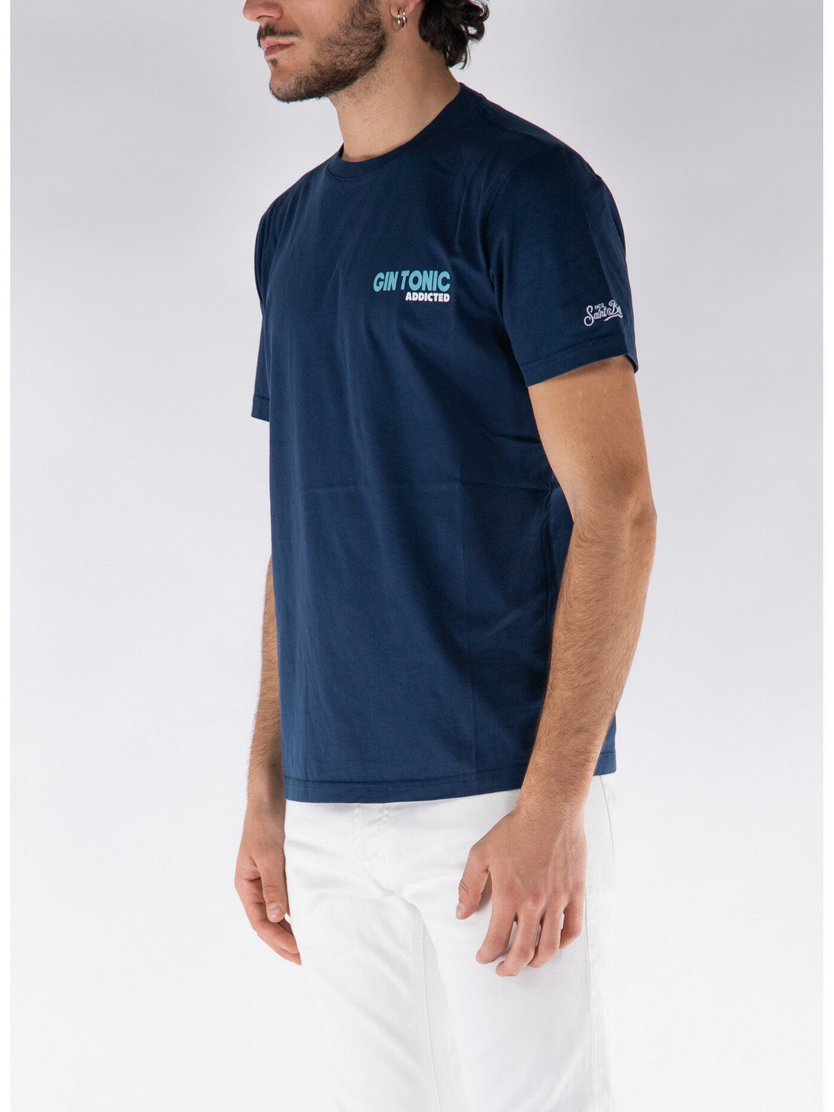 MC2 SAINT BARTH T-Shirt e Polo Uomo TSHIRT MAN 04043F Blu gioboutiqueweb