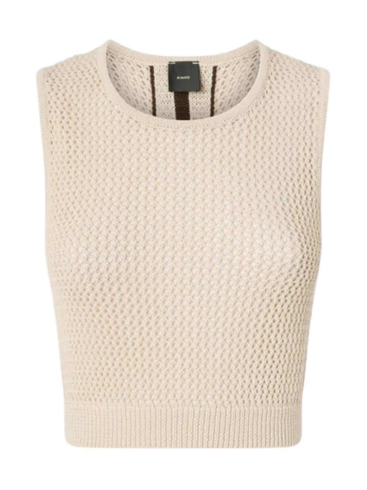 PINKO Top Donna MORUS TOP RETE SPORT 106837-A3B4 C44 GRIGIO OSTRICA