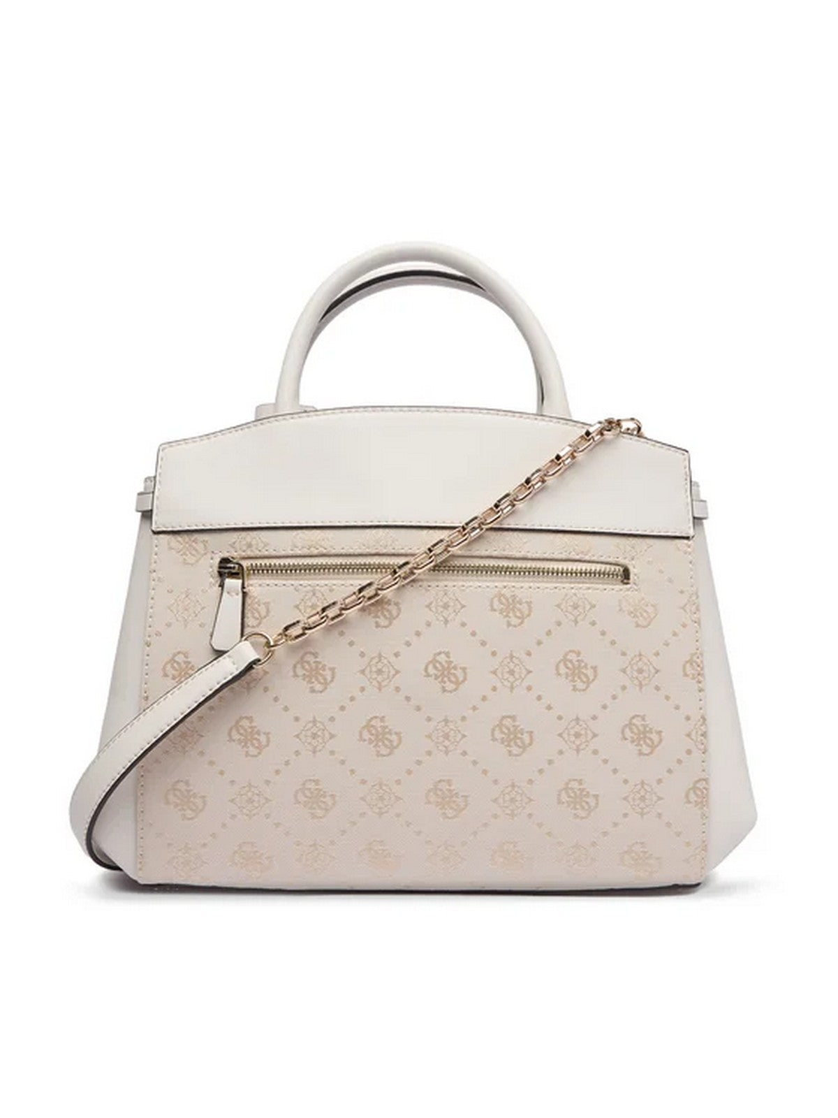 GUESS Borsa Donna MELINDA LOGO TRI COMP SATCHEL HWJP99 02060 OFL OFF WHITE LOGO
