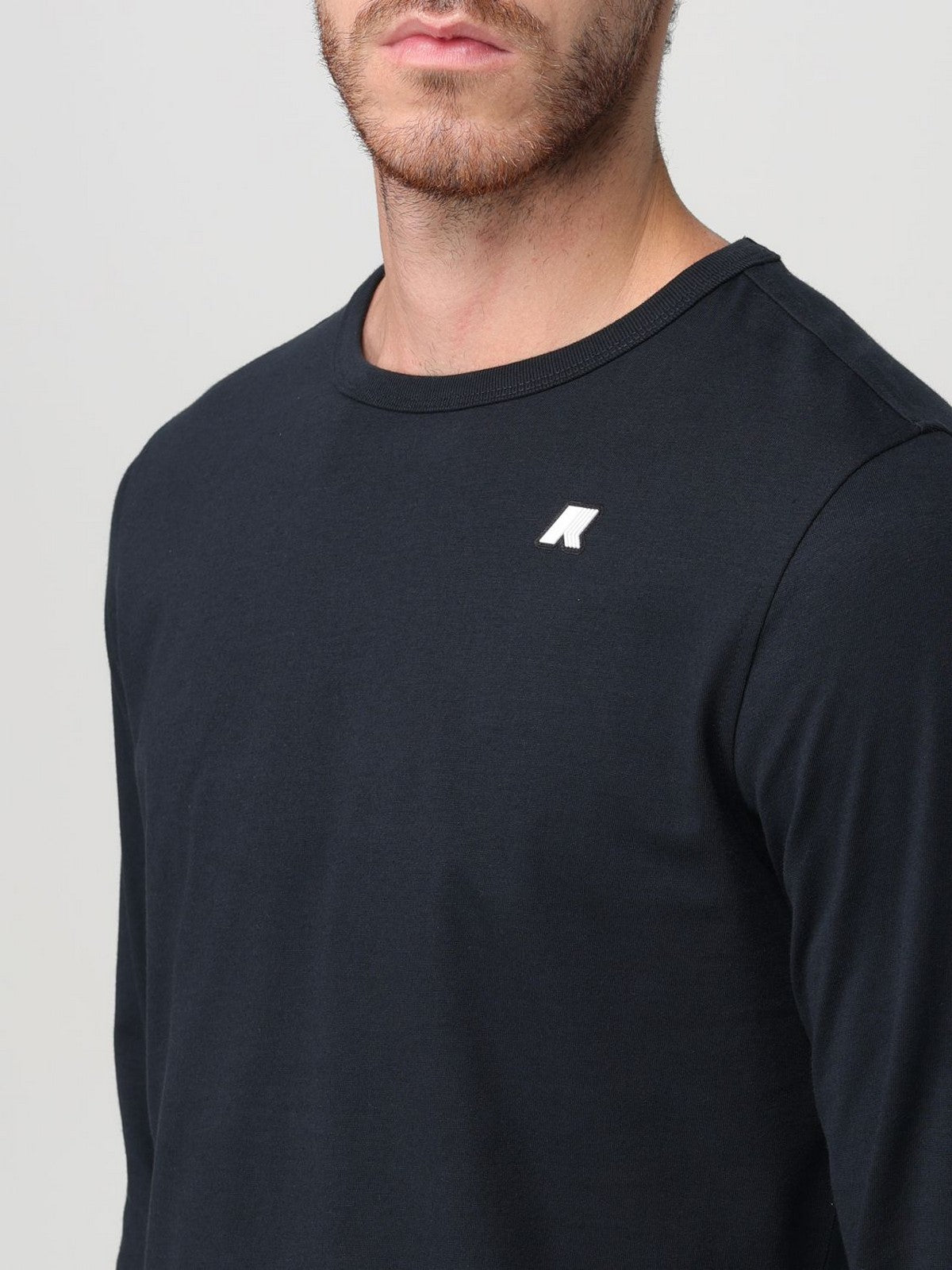 K-WAY T-Shirt e Polo Uomo ELMER JS PEACH K8136DW USY BLACK PURE