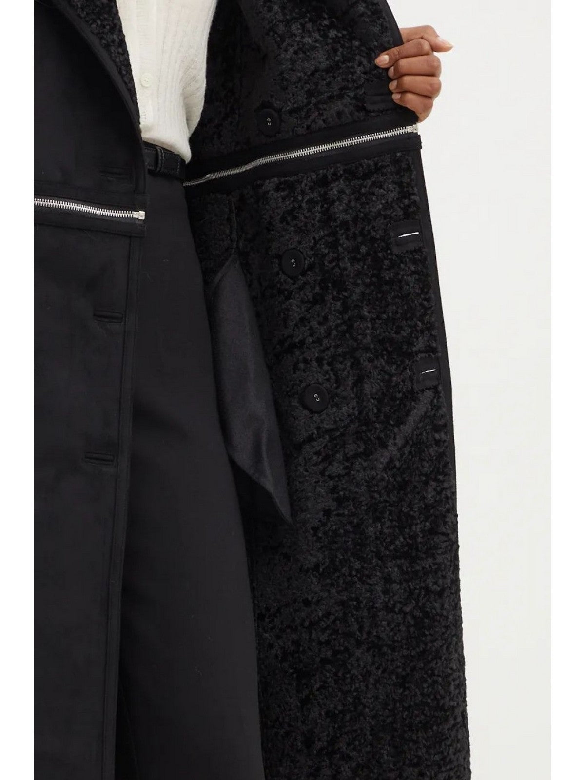 PATRIZIA PEPE Cappotto Donna 2O0144 E012 K103 Nero gioboutiqueweb