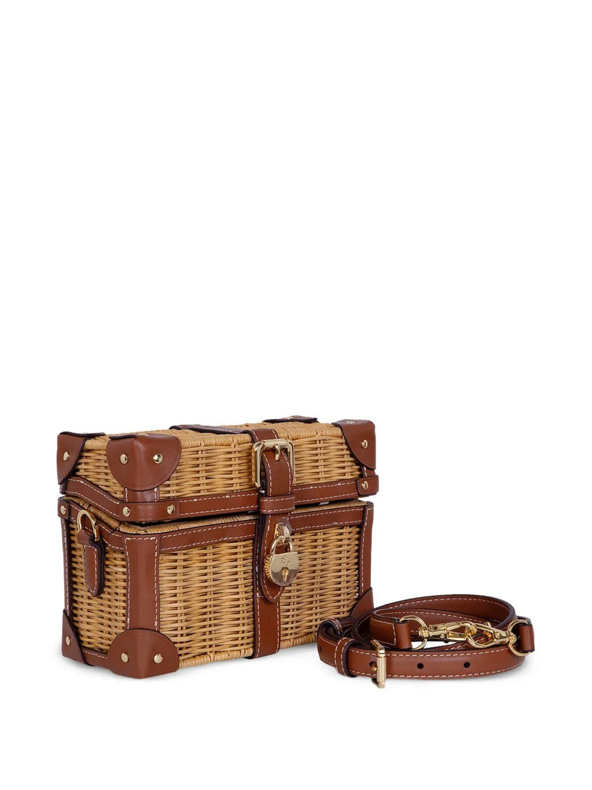 LAUREN RALPH LAUREN Borsa Donna TNNR LUGGAGE-CROSSBODY-SMALL 431P06075 001 LIGHT WALNUT/LAUREN TAN
