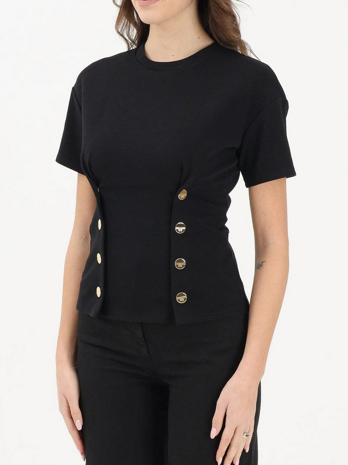 ELISABETTA FRANCHI T-shirt Donna MA00461E2 110 Nero