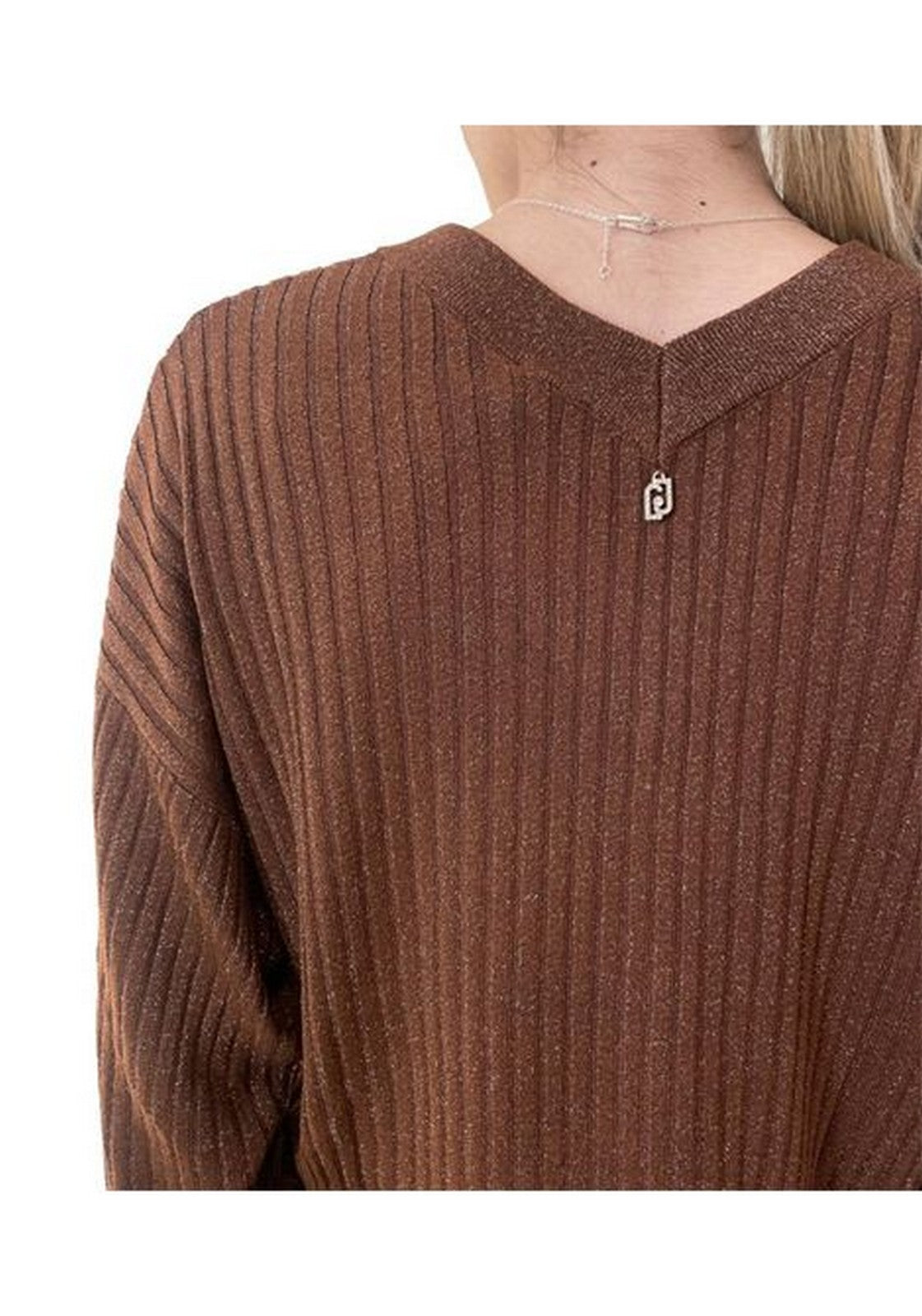 LIU JO WHITE Maglione Donna MF5390MS46J A4305 Toasted coconut met