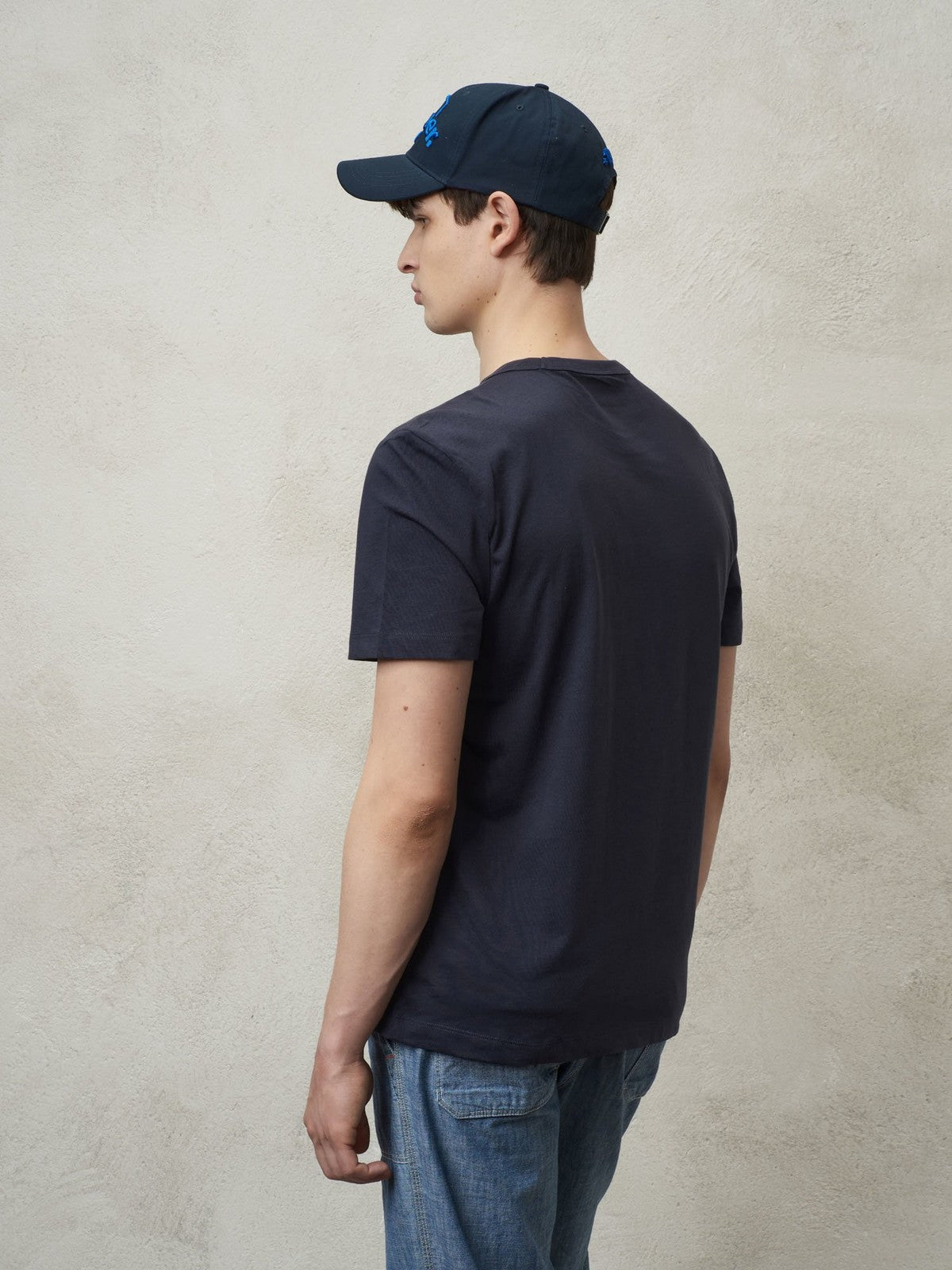 Camiseta Blauer y Pole para hombres 24SBLUH02143 004547 888 AZUL