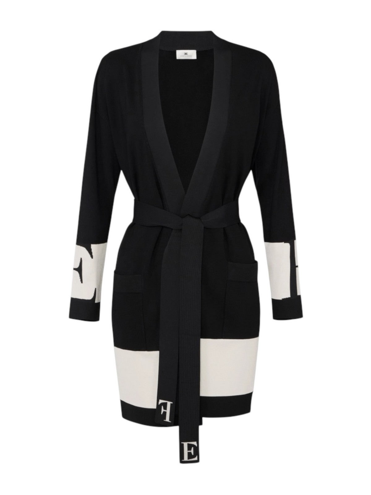 ELISABETTA FRANCHI Cardigan Donna MK02S56E2 EF3 NERO/MILK