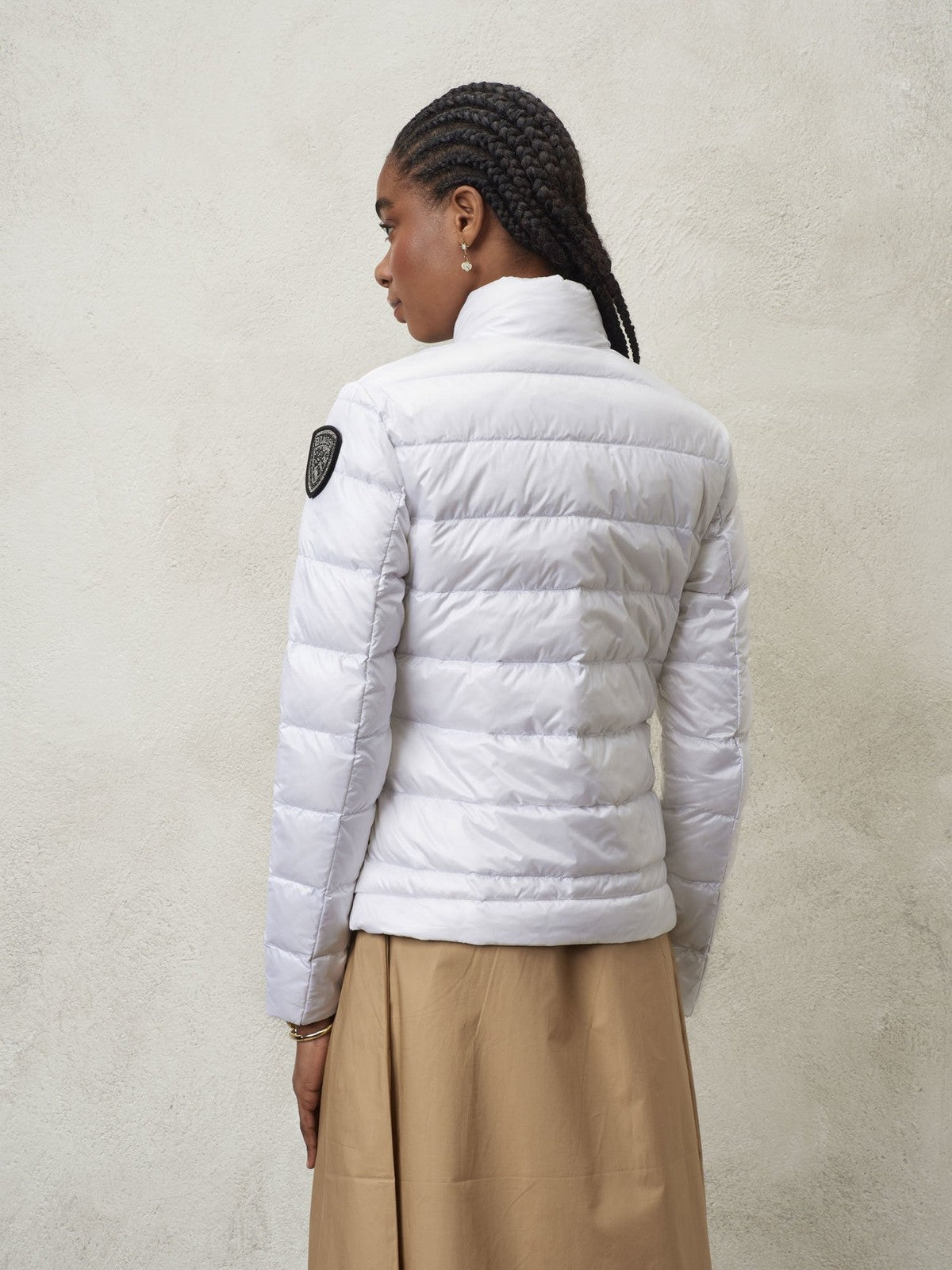 Blauer Duvet Frau 24SBLDC03050 005050 100 Weiß