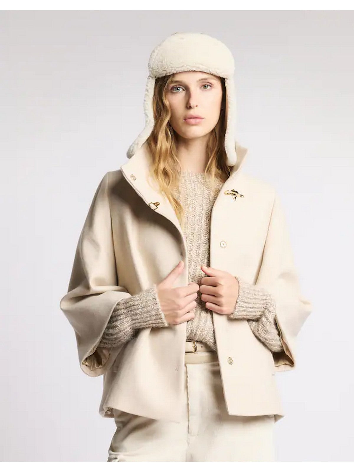 FAY Cappotto Donna NAW12514490XMYC002 Avorio