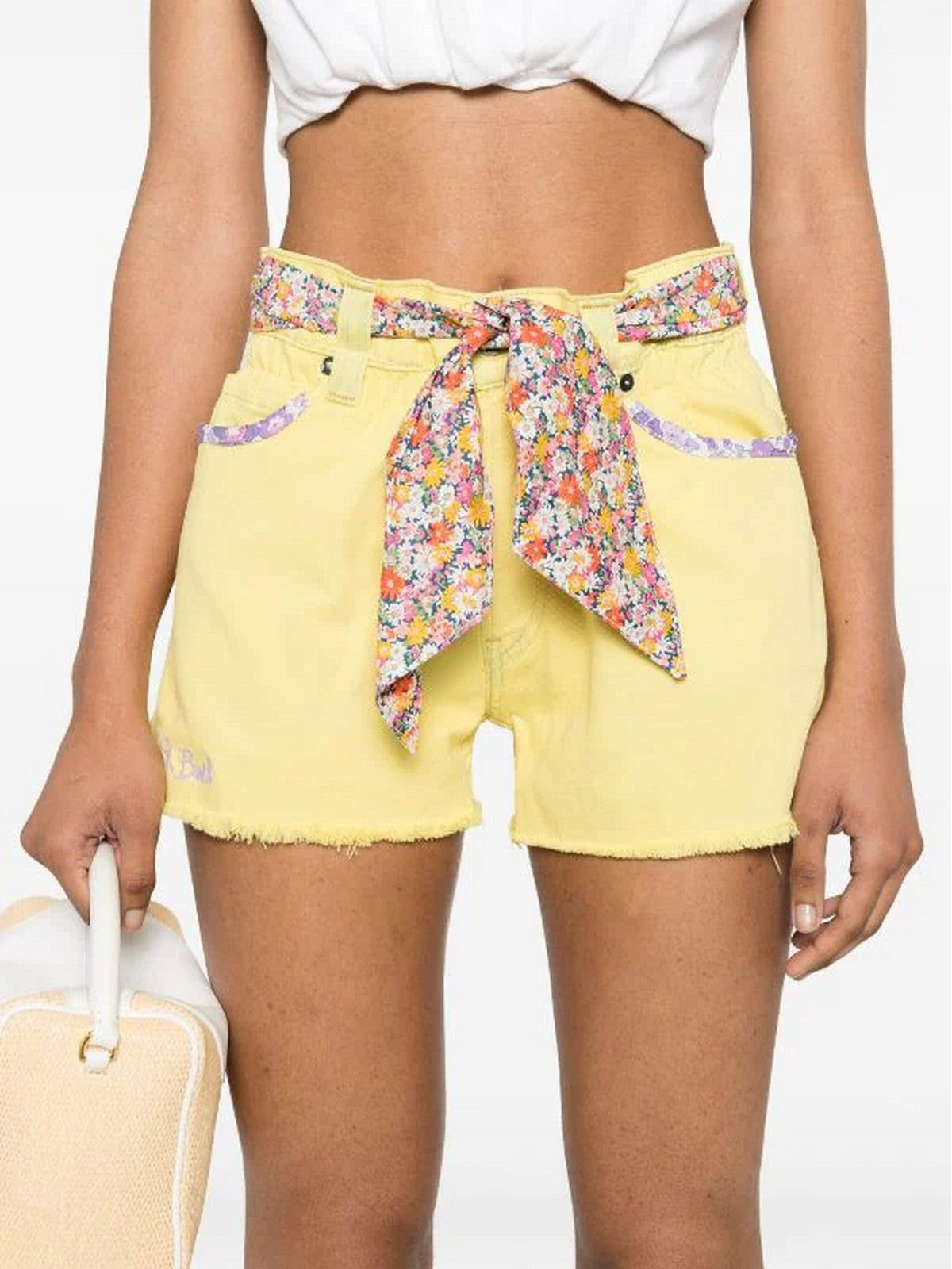 MC2 SAINT BARTH Pantaloncino Donna ARIZONA 04941F Giallo gioboutiqueweb