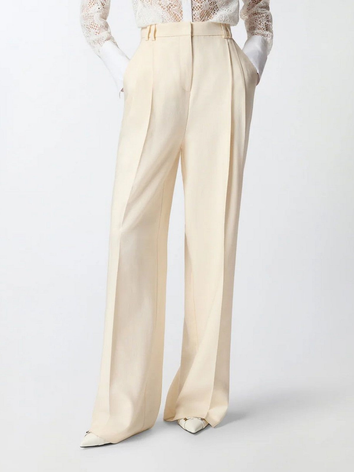PINKO Pantalone Donna BRESCELLO PANTALONE FRISOTTINO 106918-A2W6 C00 BIANCO CIGNO