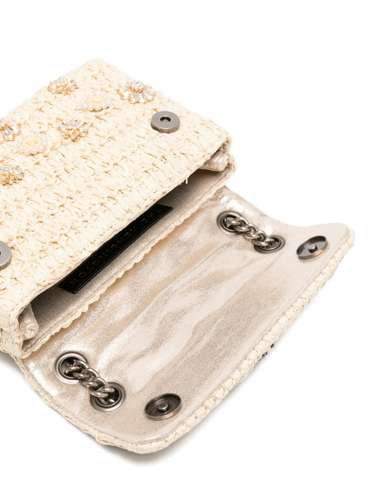 KURT GEIGER Borsa Donna 690-RAFFIA MINI KENSINGTON 5576840999 BEIGE Beige