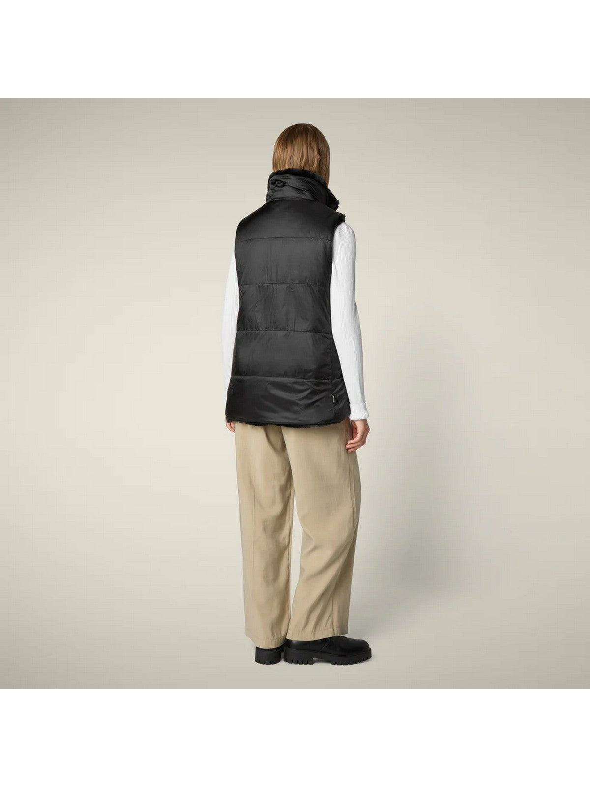 SAVE THE DUCK Gilet Donna NIVES D82493W FURY21 10000 BLACK
