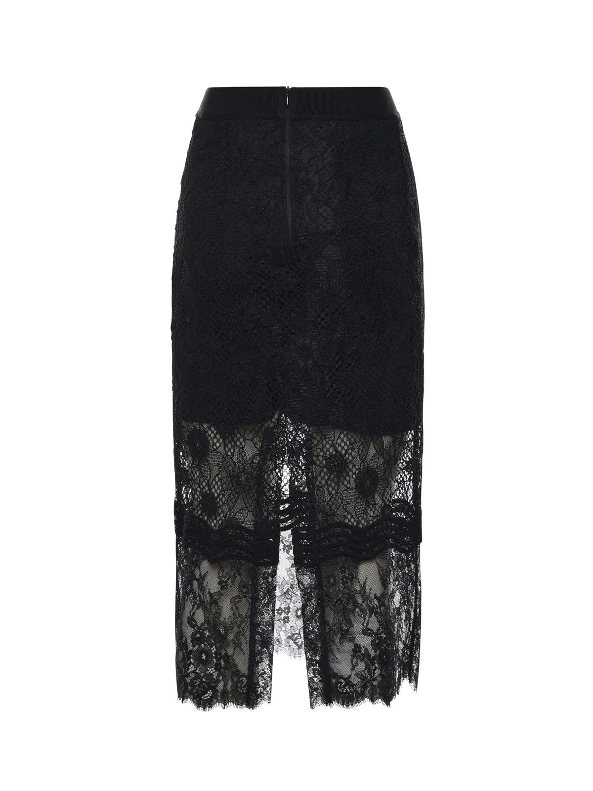 PINKO Gonna Donna HARMONIE GONNA PIZZO REBRODE 106664-A381 Z99 NERO LIMOUSINE