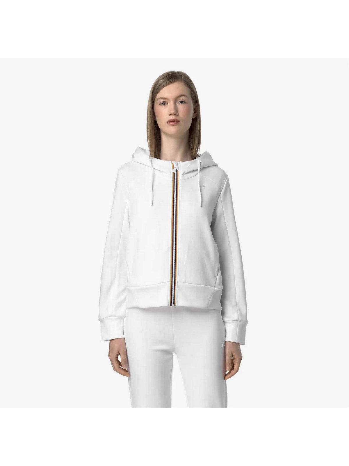 K-WAY Felpa Donna DIVINE LIGHT SPACER K2132CW 001 Bianco gioboutiqueweb