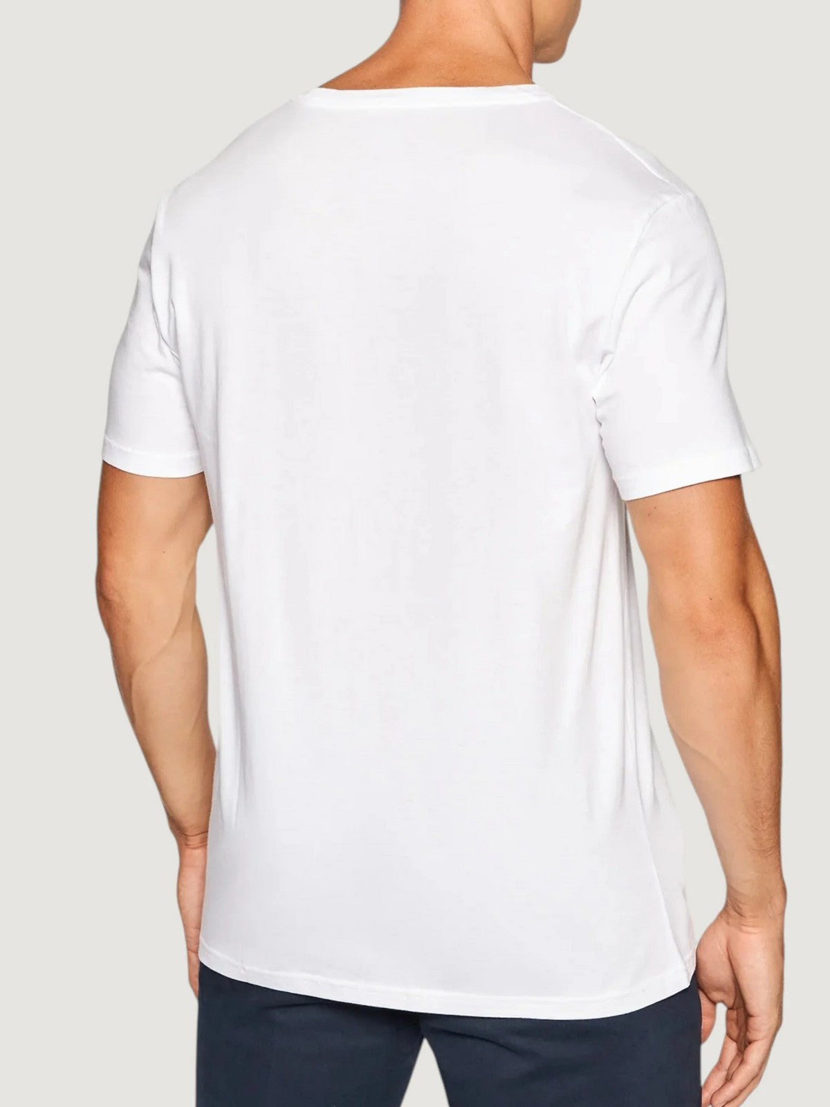 POLO RALPH LAUREN T-shirt Uomo S/S CREW-SLEEP-TOP 714844756 005 WHITE / NAVY PP