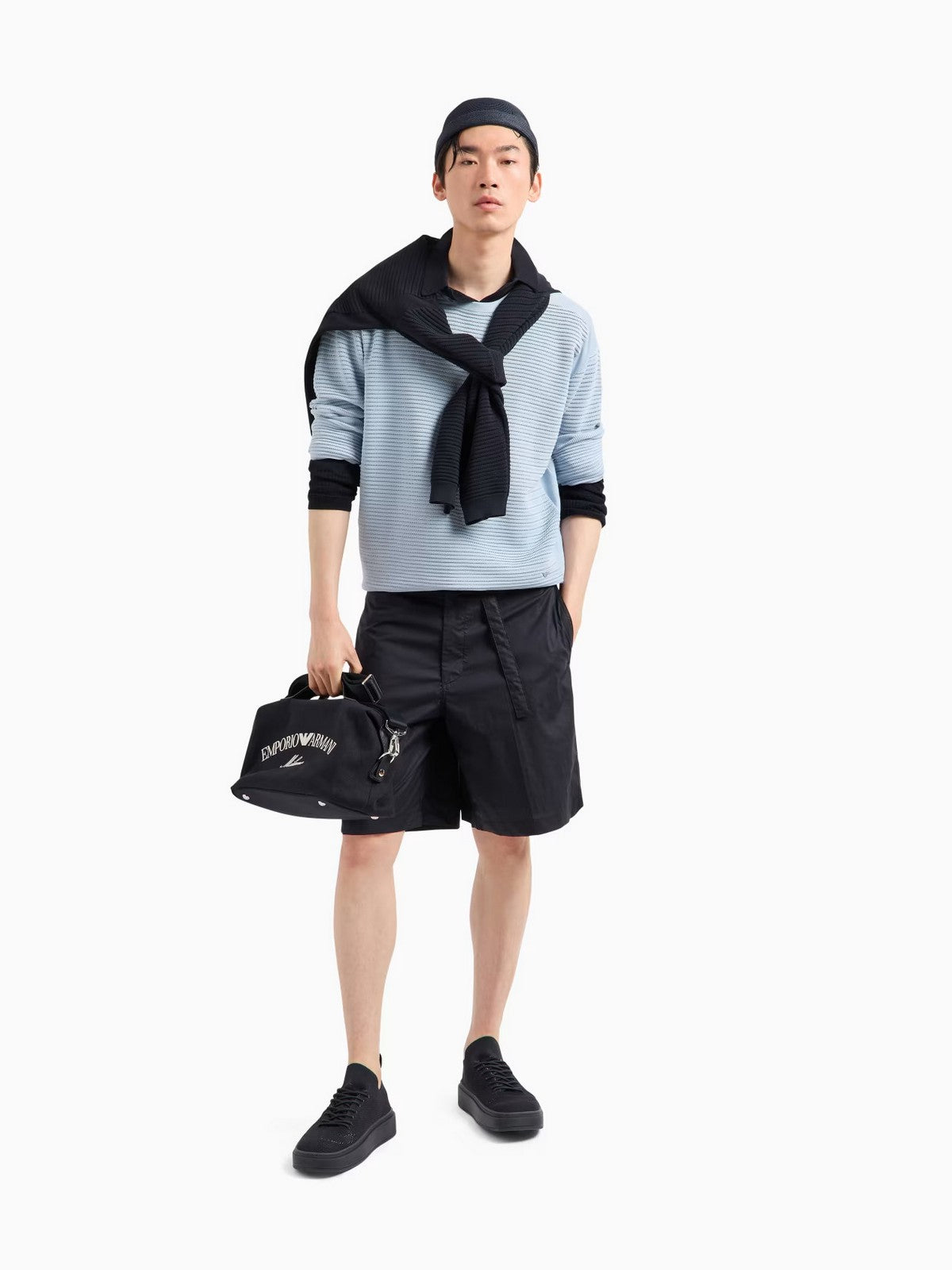 EMPORIO ARMANI Maglia Uomo EM000889 AF14201 UB118 Blu gioboutiqueweb