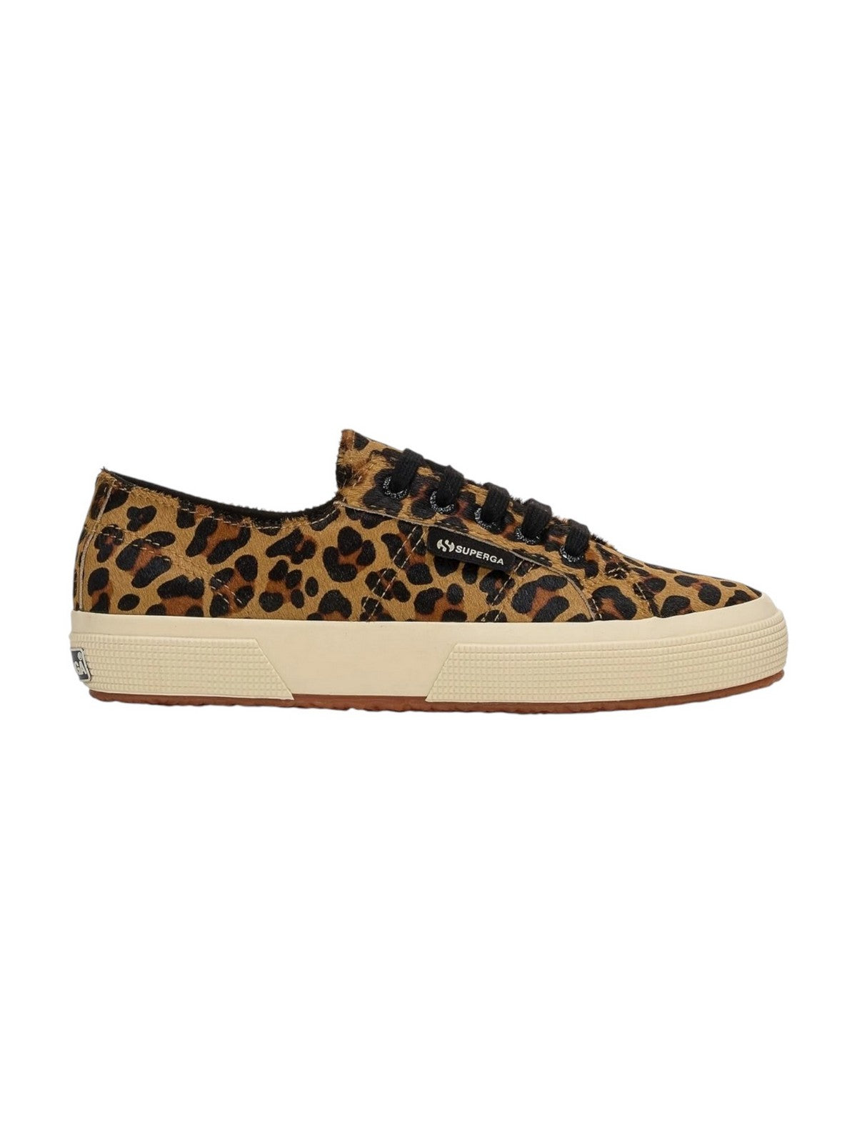 SUPERGA Sneaker Donna 2750 CALFHAIR S5141KW AOK Leopard Print-OffWhi