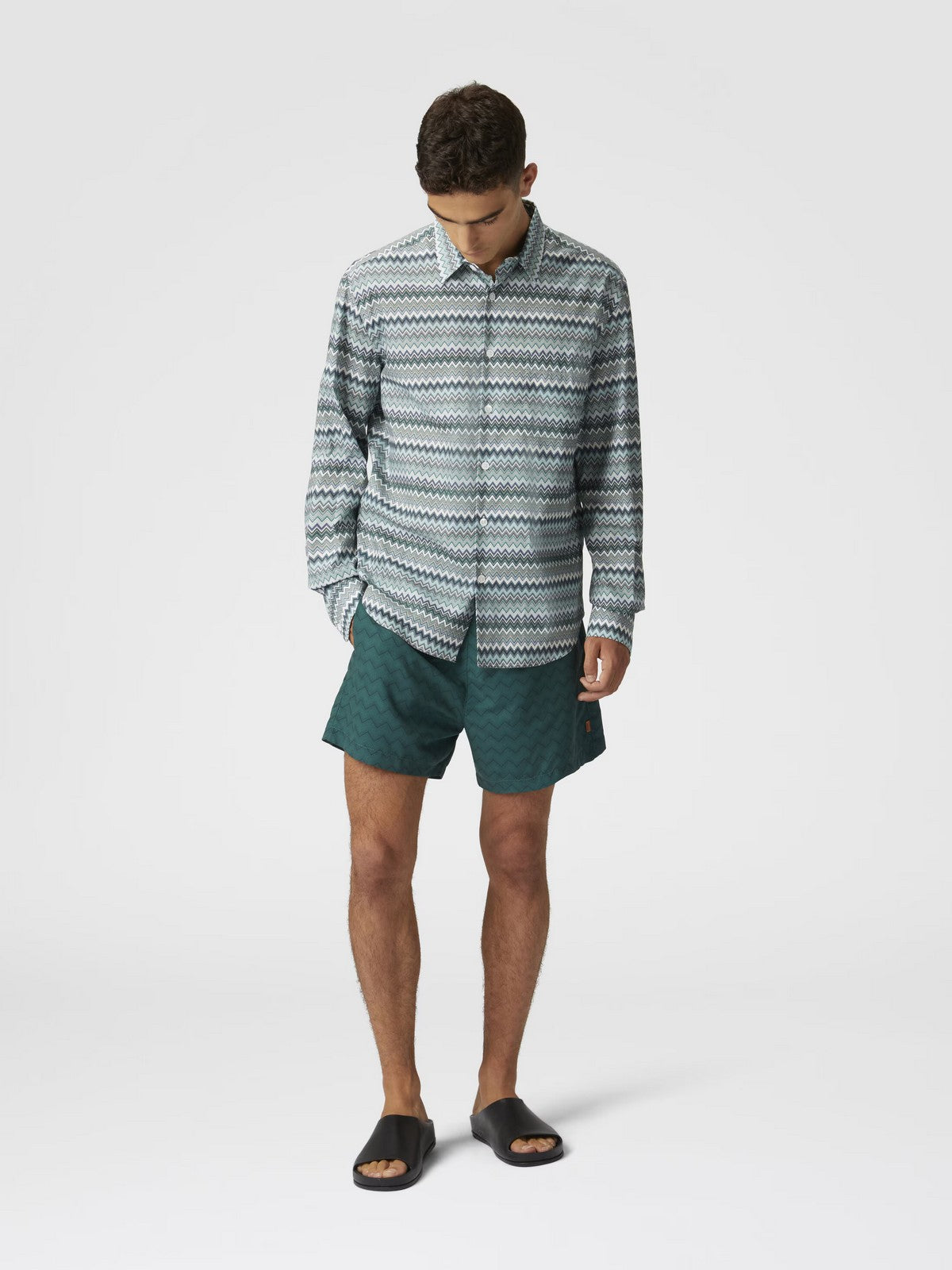 MISSONI Costume da bagno Uomo US25SP00-BW00VT S6147 Verde gioboutiqueweb