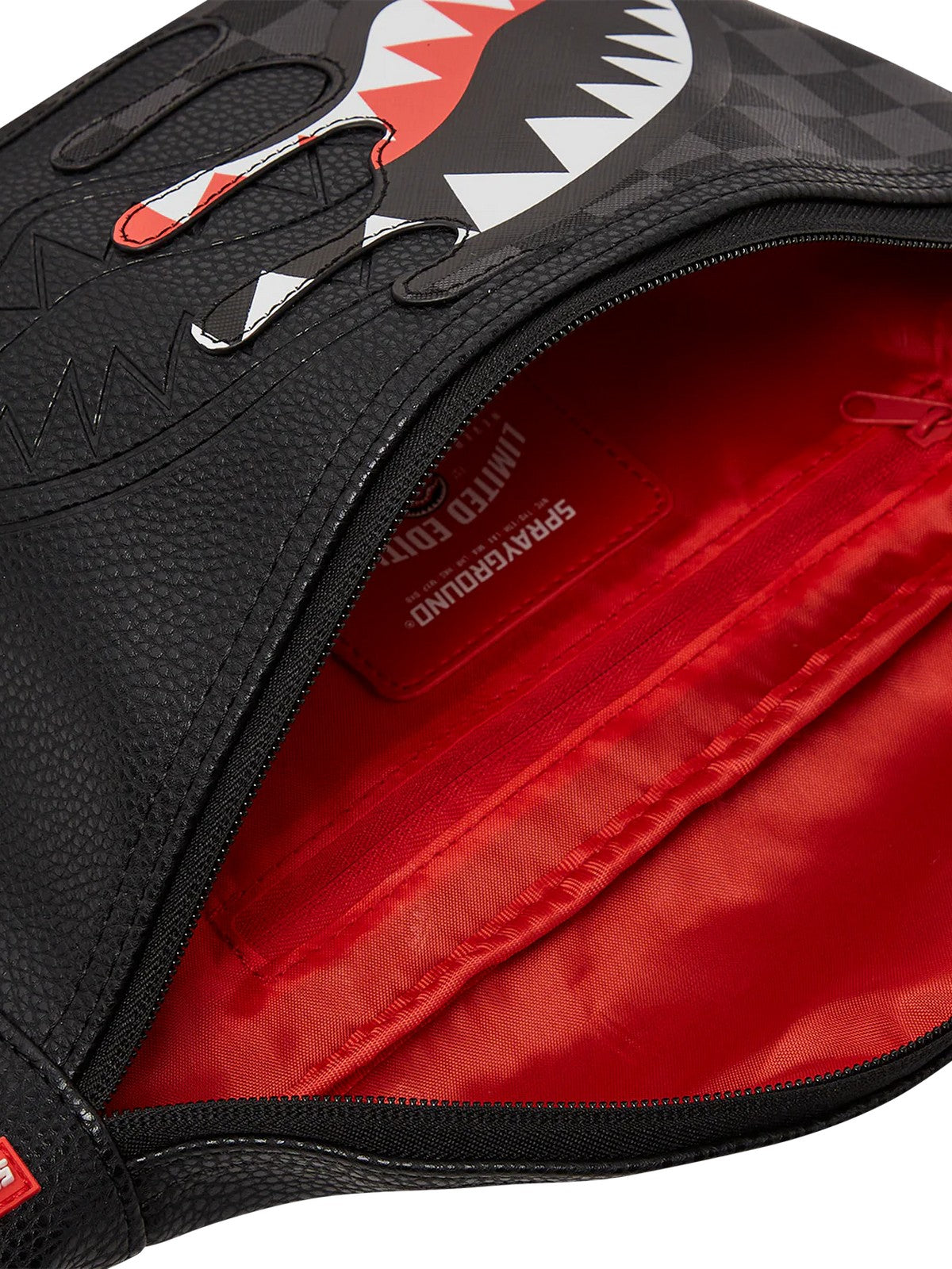 SPRAYGROUND Marsupio Uomo UNFINISHED SHARK CROSSBODY 910B7484NSZ Grigio gioboutiqueweb