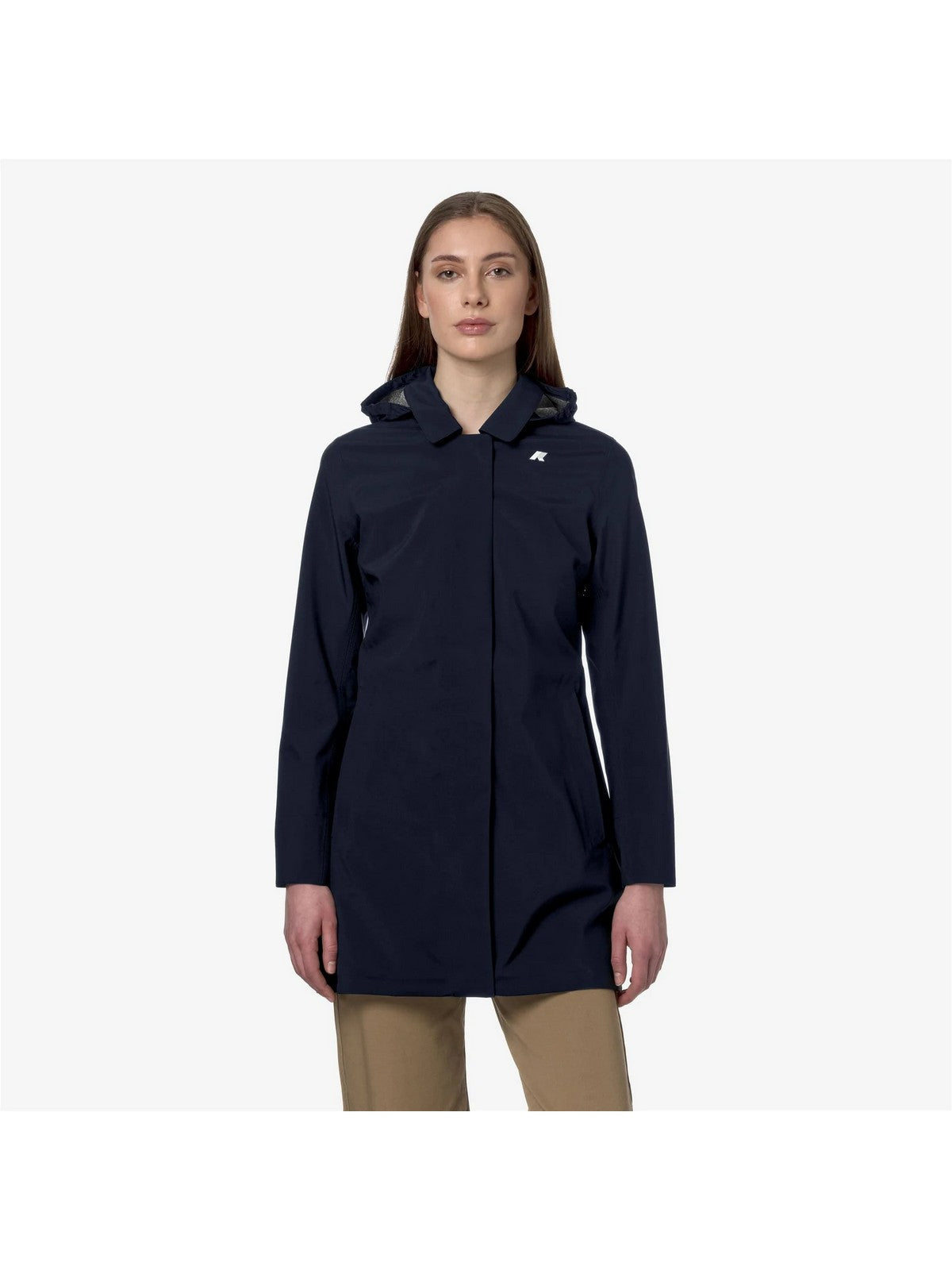 K-WAY Giubbino Donna Mathy Bonded Jersey V K7127JW K89 Blu gioboutiqueweb