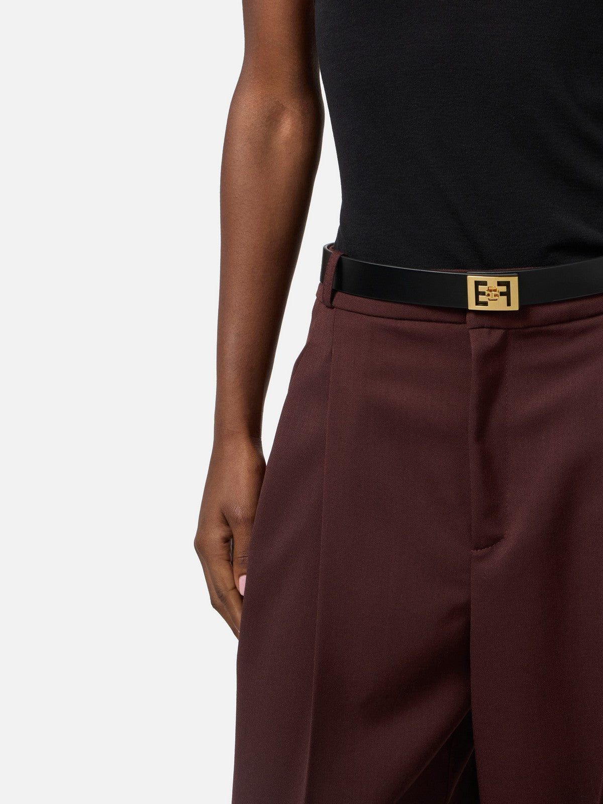 ELISABETTA FRANCHI Cintura Donna CT82S57E2 110 Nero gioboutiqueweb