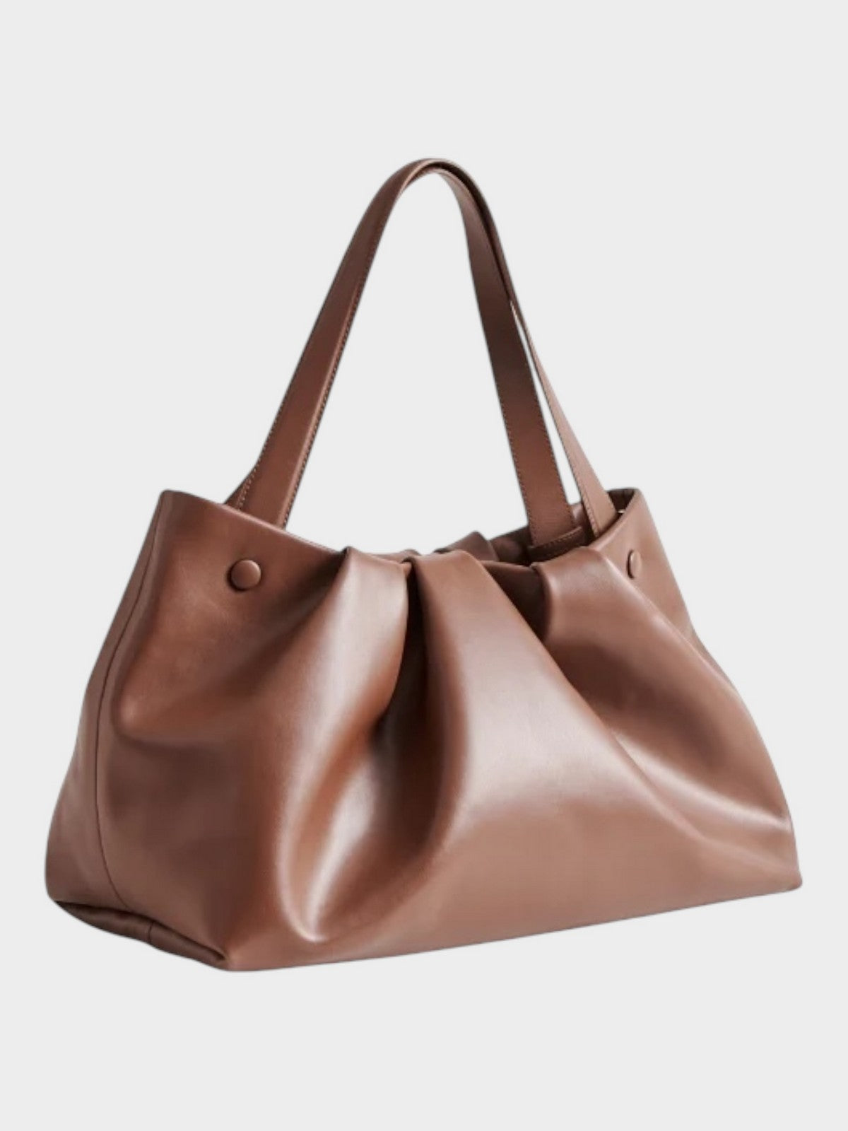 THEMOIRè Athena vegan fabric bag brown eco-friendly design